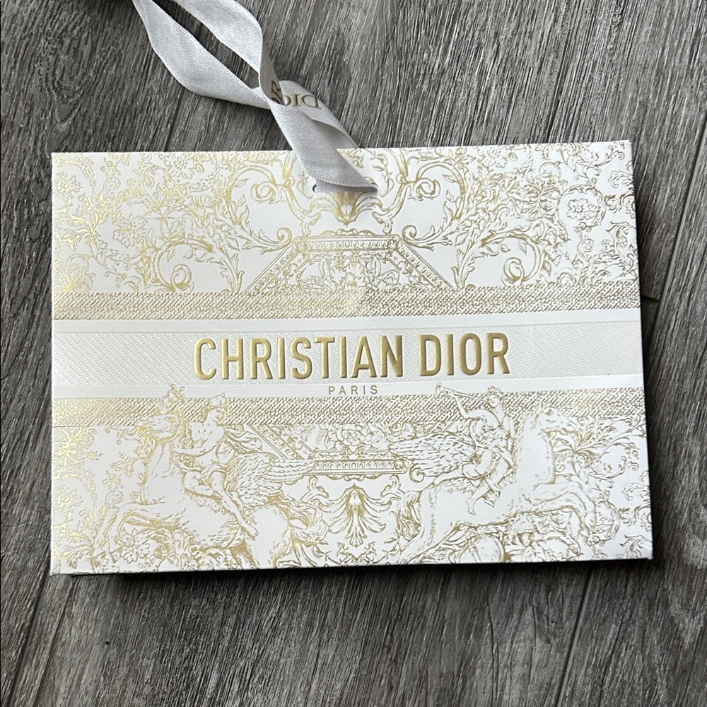 Dior White and Gold Decorative Bag